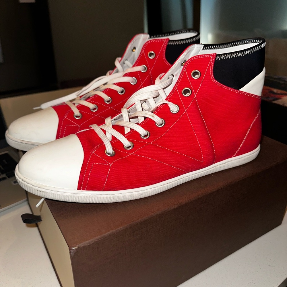 Red High-Top Sneakers